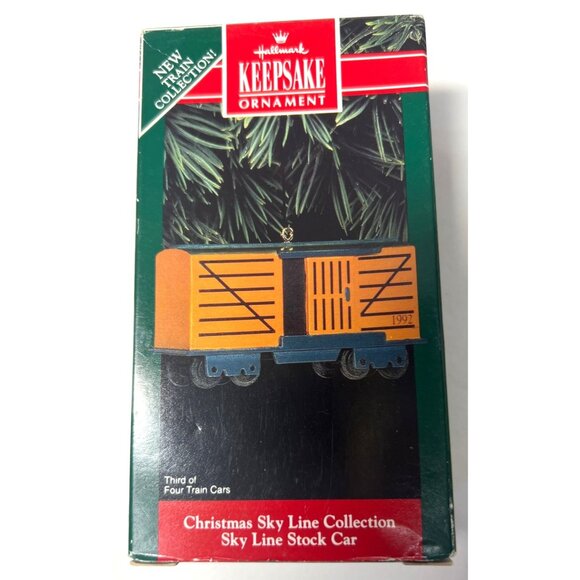 Hallmark Keepsake Ornament 1992 Christmas Sky Line Train Collection Locomotive & - Picture 8 of 9